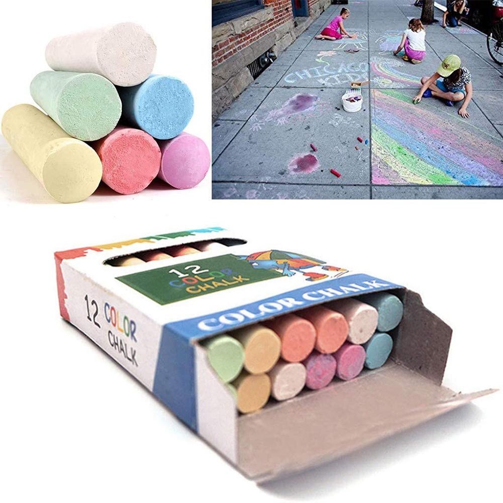 Craie sans poussière pour l'école maternelle, tableau d'écriture lisse, Art couleur aléatoire, papeterie scolaire pour la maison, le bureau, la salle de réunion des enseignants