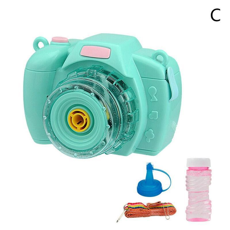Cartoon Camera Bubble Blazen Speelgoed Voor Kids Volautomatische Licht Zomer Elektrische Zeep Speelgoed Outdoor Machine Bubble Muziek Chi l1J5: C