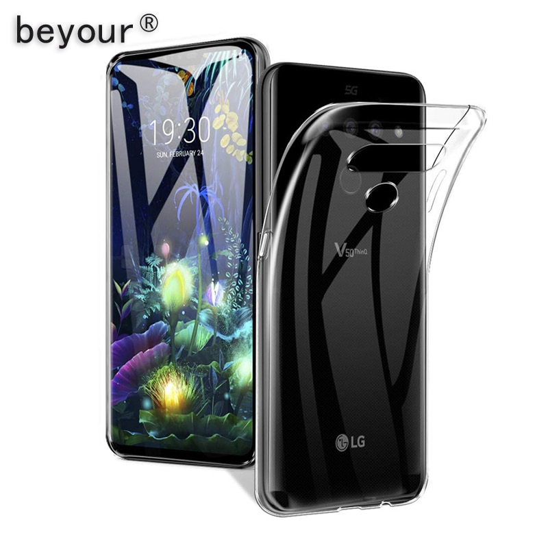 Per LG G6 Custodie Chiaro Caso di TPU Per LG V40 V50 V30 V20 Dello Stilo 4 Stylo 5 Q6 Q7 Q8 schermo del telefono Della Copertura Per X Power 2 3 Qstylus Più