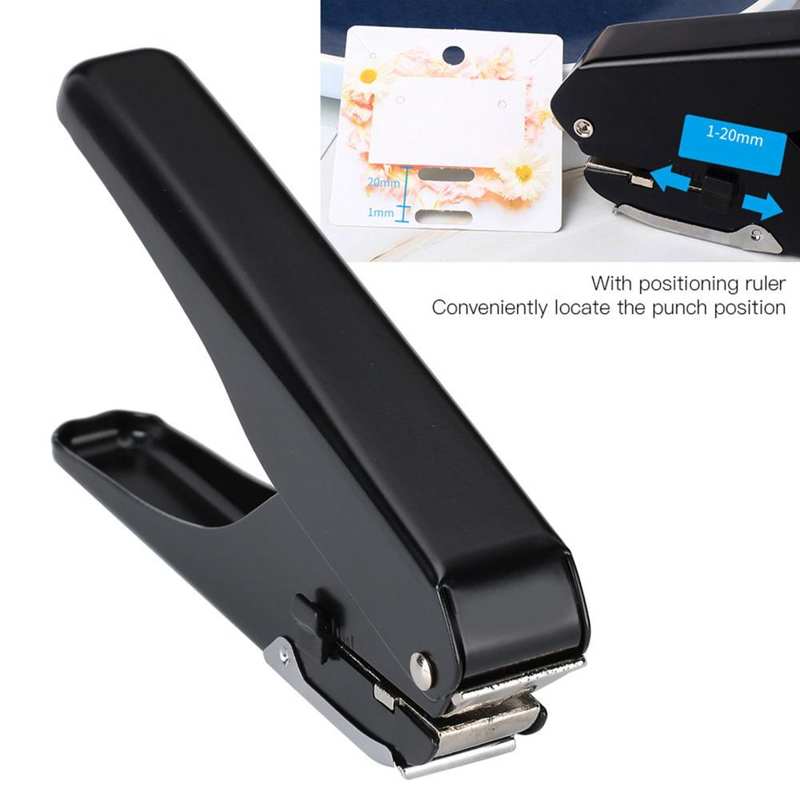 9771 Single Hole Puncher Manual ID Card Slot Punching Machine 10 Sheets for Home Office School