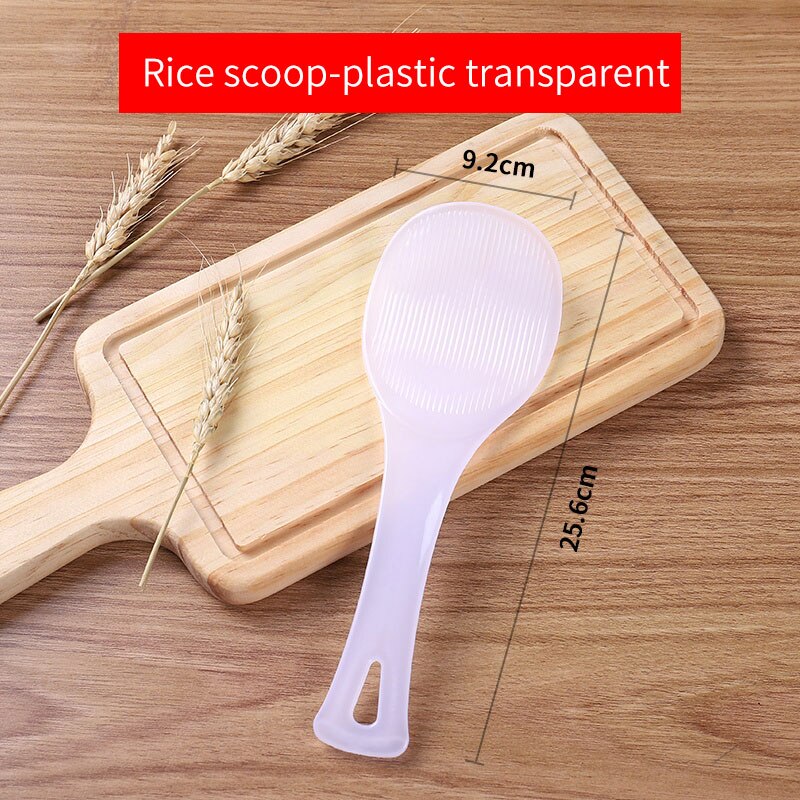 Pala de arroz antiadherente para el hogar, cuchara vertical para servir arroz, cocina, cuchara de arroz suelta, cuchara de cocina, plástico para arroz