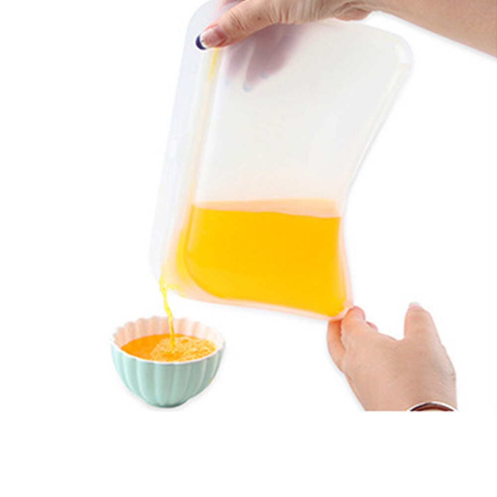 Silicone fresh-keeping bag Food Grade Freezing High Tightness Fruit Vegetable Packaging Refrigerator Food Storage Bag 1 Pc