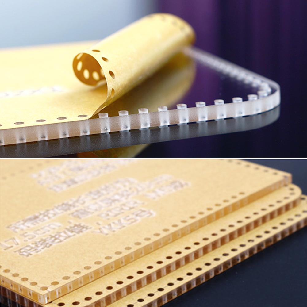 Acrylic Stencil Template DIY Leather Bags Handmade Craft Key Coin Purse Earphone Bag Mini Coin Bag DIY Sewing Pattern Stencils