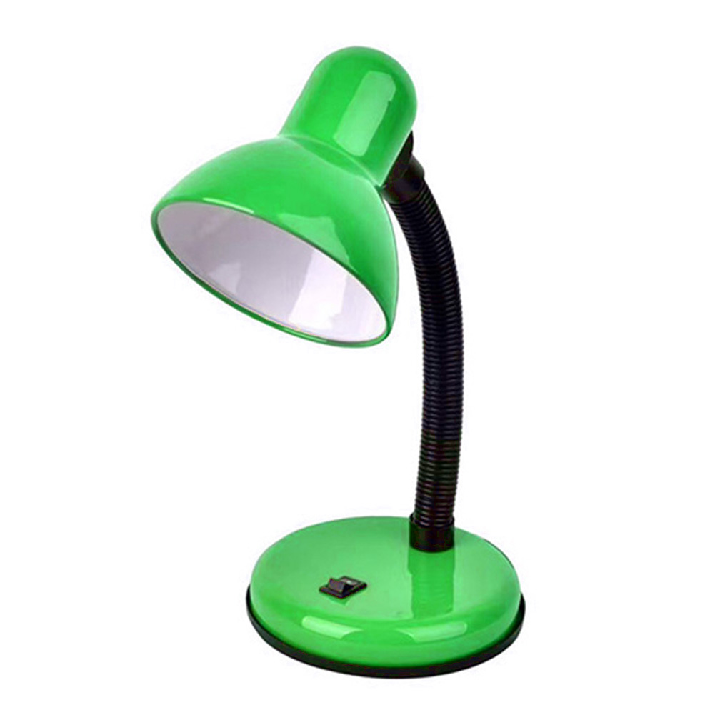 Lámpara de escritorio Led para el cuidado de los ojos E27 lámpara de mesa para lectura de dormitorio para estudio de biblioteca con cuello Flexible de salón luz nocturna con interruptor de luz Led