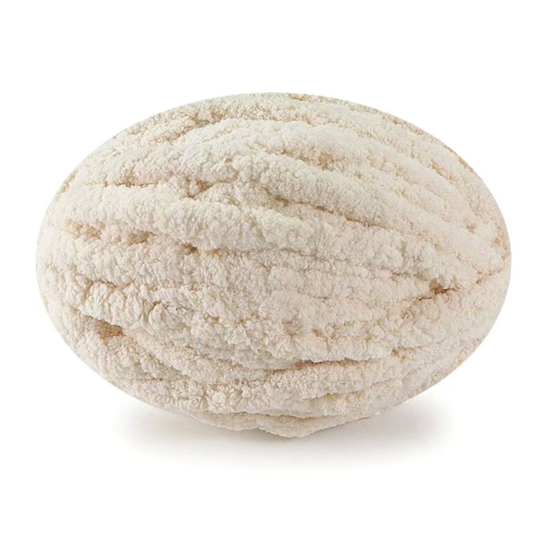 Fil de laine coloré T84E 27 m/rouleau épais pour fils à tricoter à la main, bricolage Crochet tissé à la main, fil d'écharpe de chapeau: Beige 1