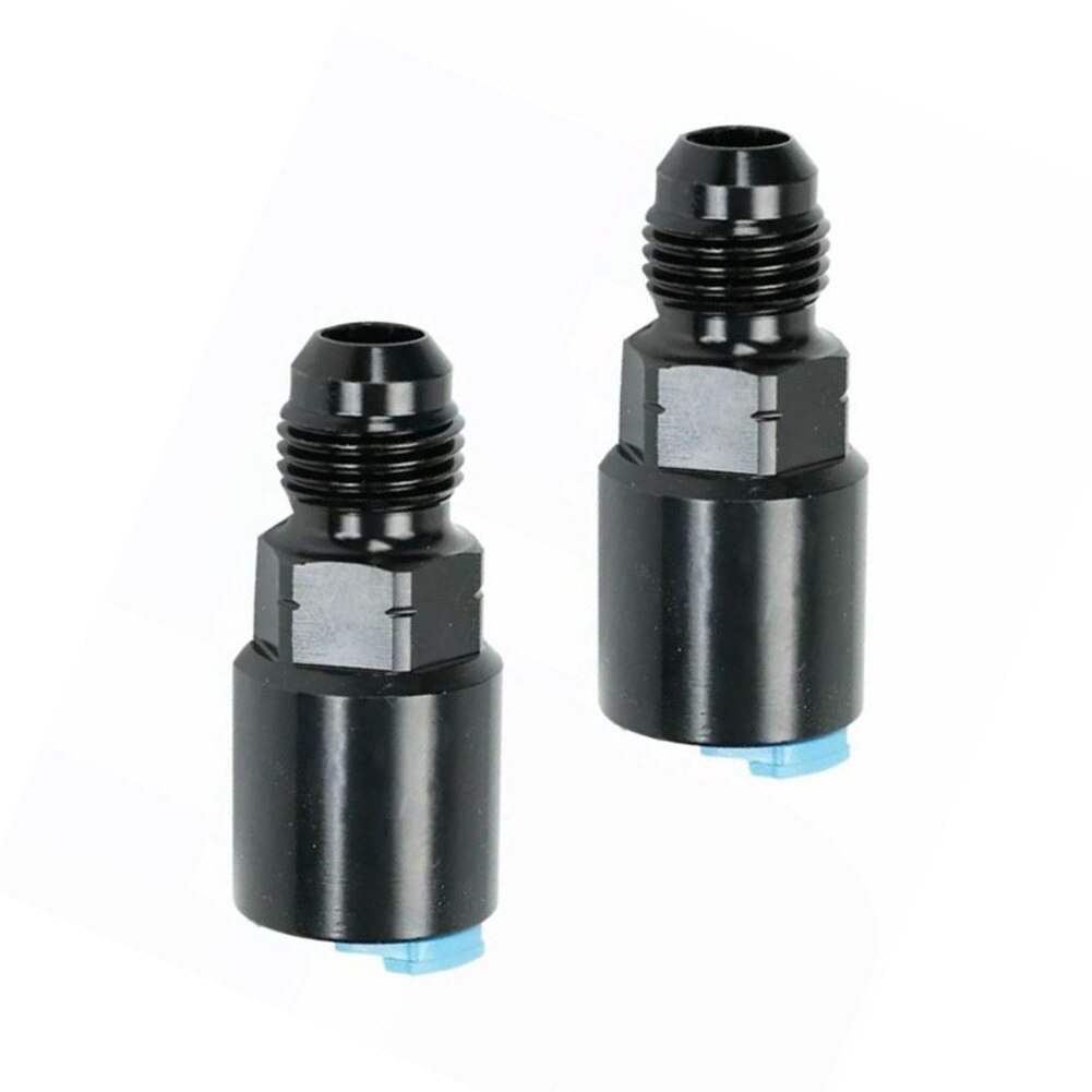 2pcs Set Quick Connect Fitting 6 AN Thread Fuel Rail Adapter