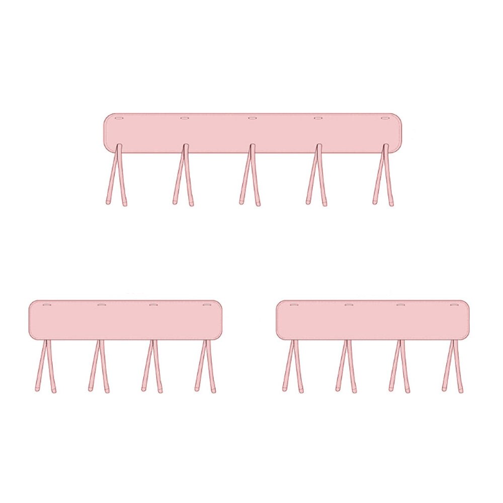 3Pcs Baby Crib Rail Cover Set for Front Side Safe Kids Padded Crib Rail Guard from Chewing Teething Soft Batting Inner: Pink