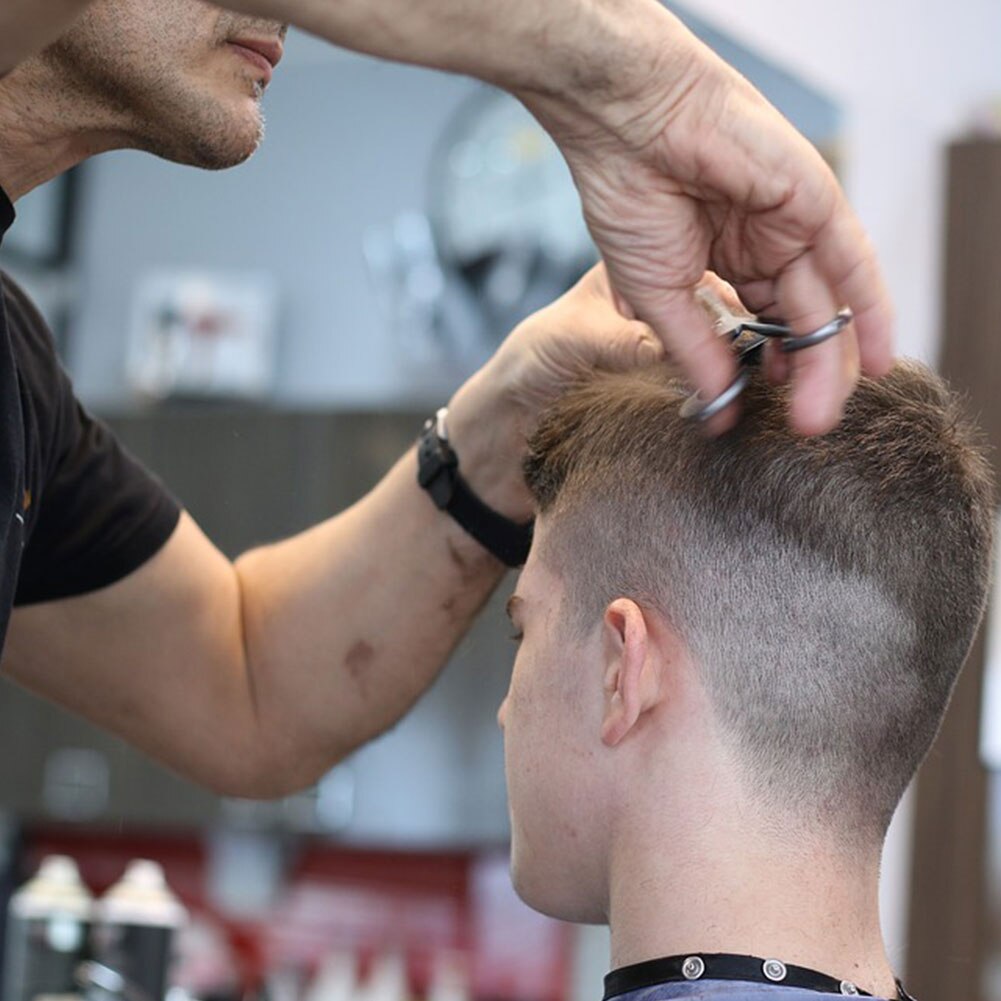 9PCS Hair Cutting Scissors Set Pro Hairdressing Scissors Kit With Thinning Scissor Shears Hair Cape Comb Tool For Barber General