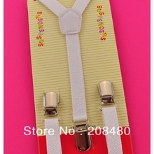 -1.5x65cm "White" Kids Suspenders Children/Boys/Girls Suspender Elastic Braces Slim Suspenders & Retail