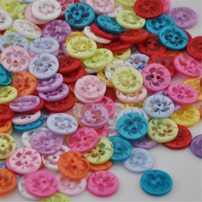 100PCS mix Assort Plastic Sewing Buttons, For Scrapbooking Sewing Craft Sewing Accessories Appliques PH98: Color 25