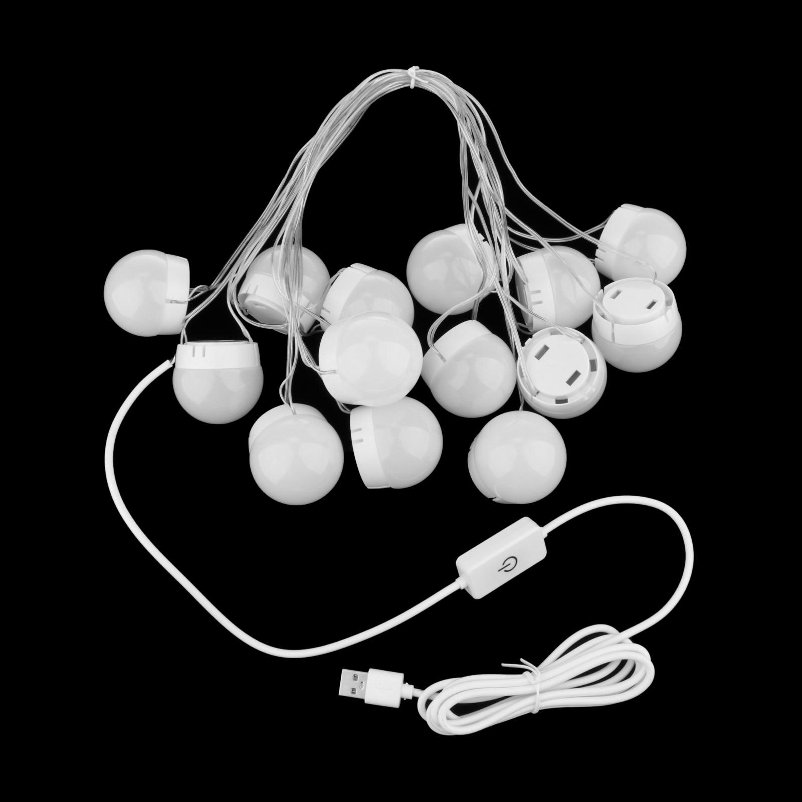 LED Vanity Mirror Lights Kit Hollywood Style Makeup Dressing Makeup Lights Vanity LED Lights Desk Mirror Kit