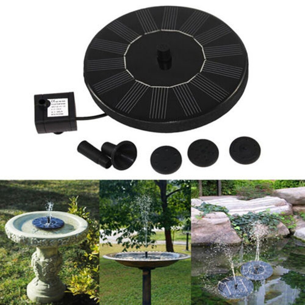 Outdoor Decor Mini Zonne-energie Drijvende Vogel Bad Water Panel Fontein Vijver Pool Vogelbad Fontein Qw