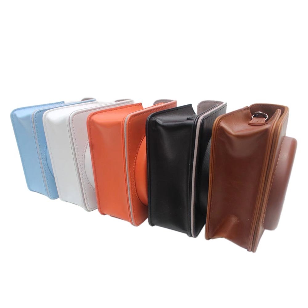 For fujifilm instax square  sq1 kameraveske 5 farger vintage pu lærveske skulderrem veske bære deksel beskyttelse