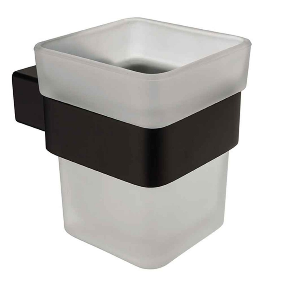 Keuco Edition 90 - Beker met houder, voor tandenborstel en tandpasta, glas/chroom 19050019000