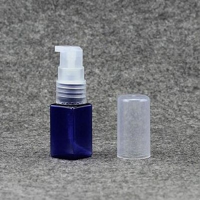 5 stk prøve genopfyldelige flasker lille sprayflaske 10ml flydende sæbe shampoo lotion plast presset pumpe mini skum flasker 10/24: 10ml -  blå flasker