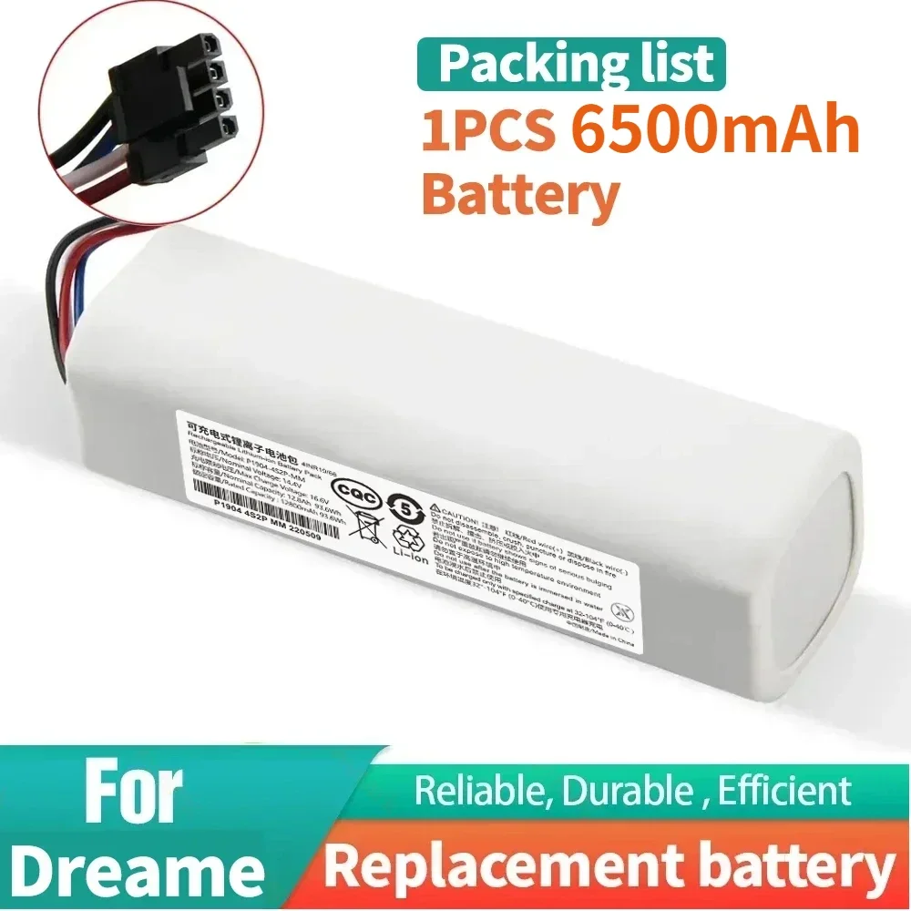 Originalr Replacement P2008-4S2P-MMBK Battery For Dreame F9 D9 L10 Pro Plus RLS3 RLS5 RLS5L RLS5D Accessories Parts battery: GRAY