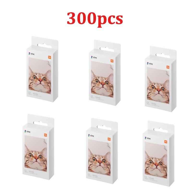 Carta per stampante tascabile originale Xiaomi ZINK stampa fotografica autoadesiva 10/20/50 fogli per stampante fotografica tascabile mini Xiaomi da 3 pollici