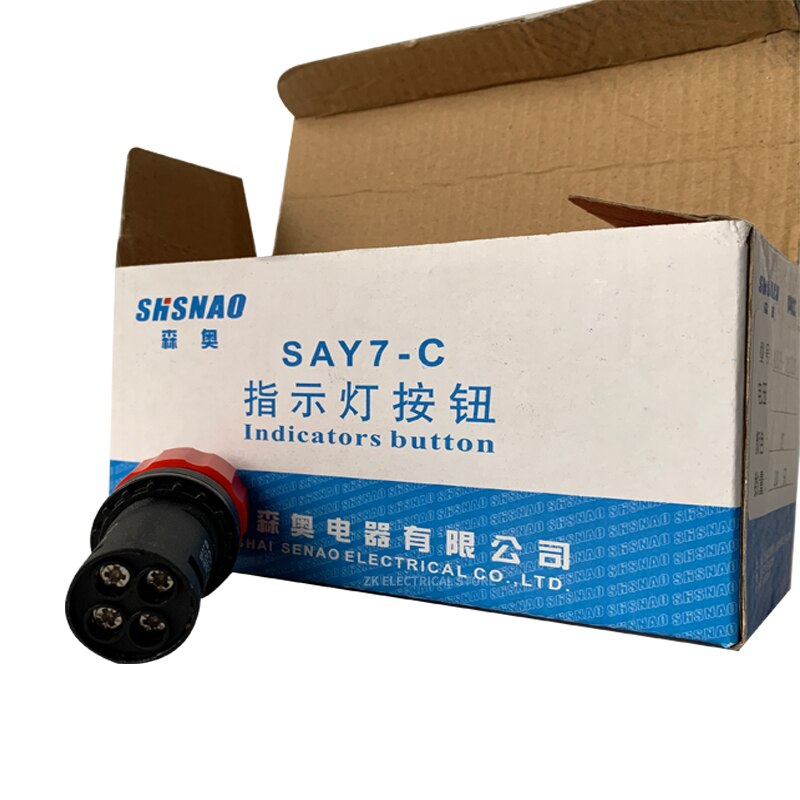 10pcs SAY7-C ABB-11ZS emergency stop button switch with self-locking 22mm rotation reset