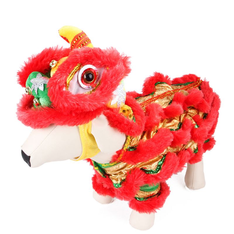 Ropa para perros traje de Año León danza dragón chino Cosplay mascota perro ropa divertida carnaval mascota Navidad Decoración