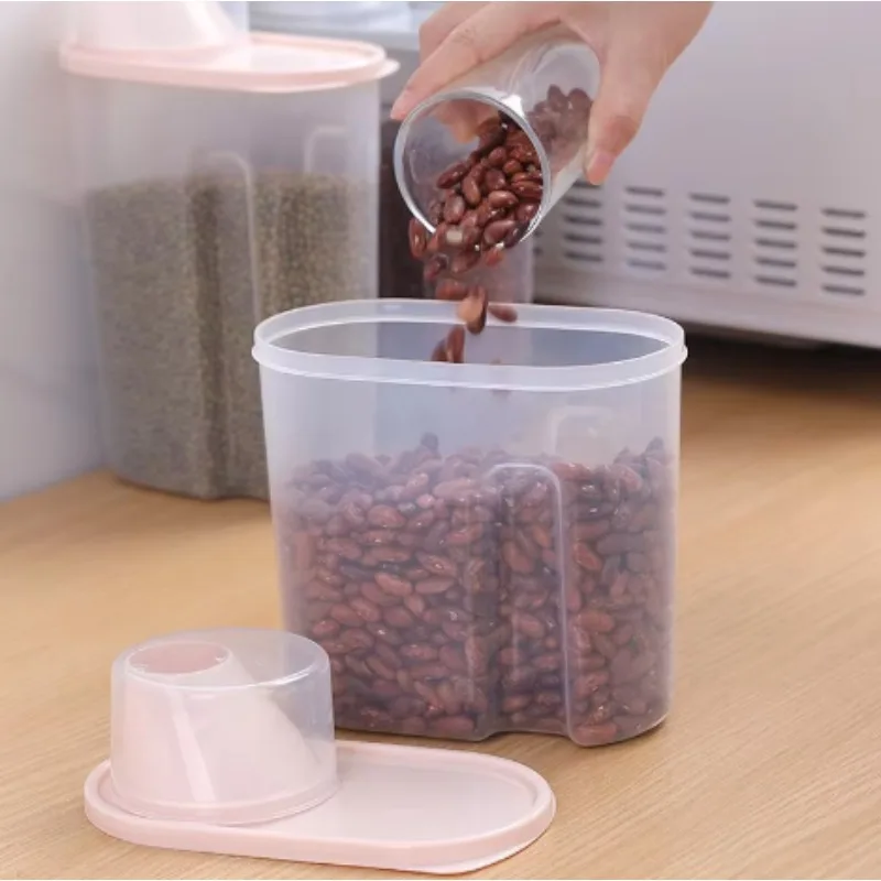 Reis Eimer Mehl Lagerung Tank Feuchtigkeit-beweis Insekten Beweis Versiegelt Haushalt Reis Glas Verschiedenes Getreide Mehl Lagerung Box