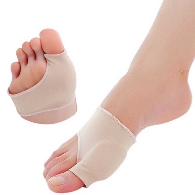 1 Pair Great Toe Cyst Foot Care Tool Stretch Nylon Hallux Valgus Guard Cushion Bunion Toes Separator Thumb Protector SJ66