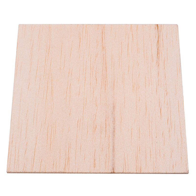 10 st träplatta modell balsa trä gör-det-själv hus fartyg flygplansdelar tillbehör 100 x 100 x 1.5mm