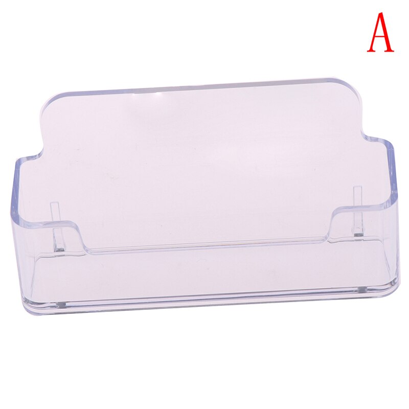 Desktop Office Business Card Holder Stand Clear Transparent Acrylic Counter Top Display Stand Desk Accessories