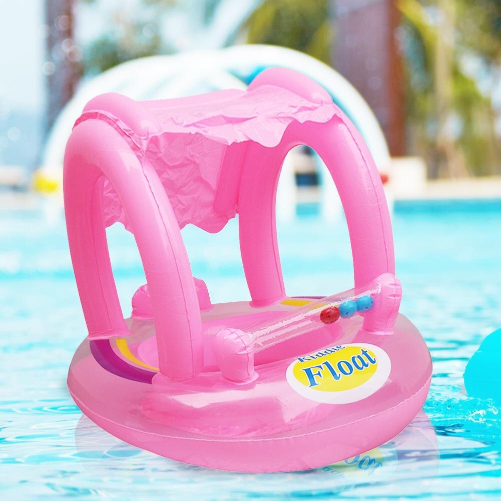 Sichere Aufblasbare Baby Schwimmen Ring schweben Sitz Kleinkind Schwimmbad Einstellbare Sonnenschirm Sitz Schwimmen Schwimmbad für freundlicher ungewöhnliche