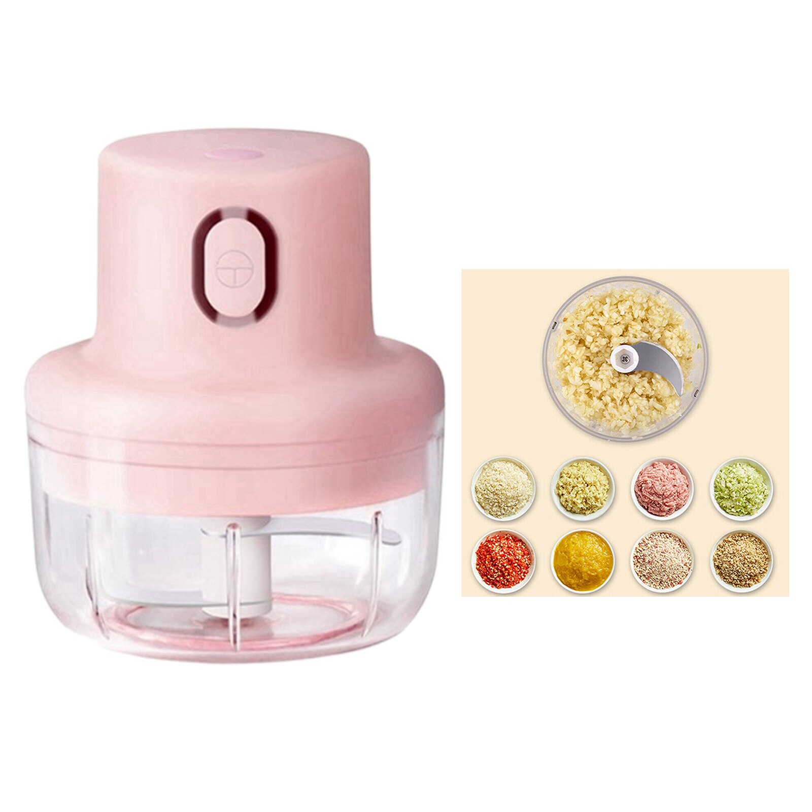 Ail électrique Masher hachoir à viande petit broyeur hachoir USB charge ail concassage gingembre concassé poivre frais