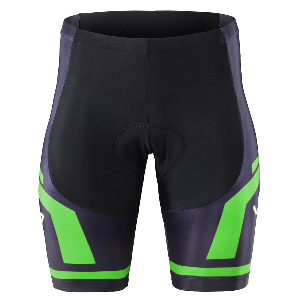 Men's Cycling Shorts Bicycle Shorts with Cushion Pad Shorts Tights Breathable 3D Gel Padding: Green / XXL