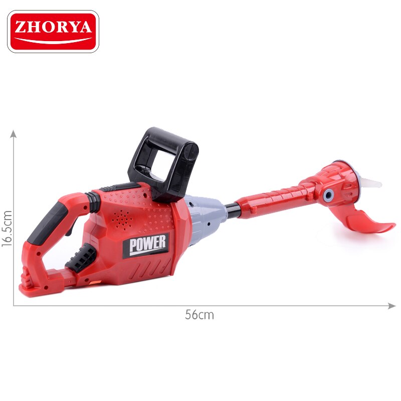 Zhorya Tuin Gereedschap Roterende Kettingzaag Met Sound & Light Grasmaaier Pretend Play Power Tool Speelgoed Reparatie Tools Voor Jongens kinderen