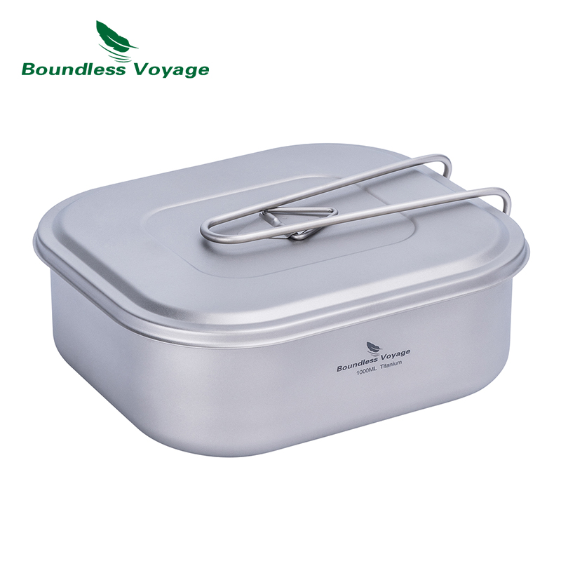 Boundless Voyage Outdoor Titanium Mess Tin with Li... – Vicedeal