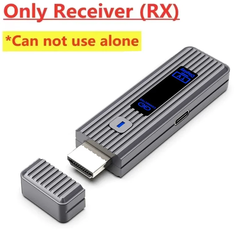 50M Draadloze HDMI Video Zender Ontvanger Kits HDMI Extender Adapter TV Stick Dongle 1080P voor Laptops PC Monitor projector: Beige
