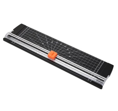 Tragbare A4 Papier Cutter foto Schneidemaschine Art DIY handgemachte Atlas Foto Zauberstab Papier Cutter geben weg 5 stücke Ersatz klinge: Schwarz