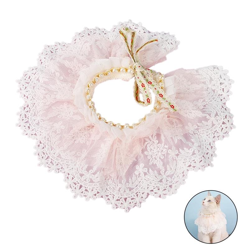 Pet Supplies Cat Collar With Bell Lace Collar Cat Lace Bandana Pet Supplies Cat Accessories Collar Small Dog Chihuahua