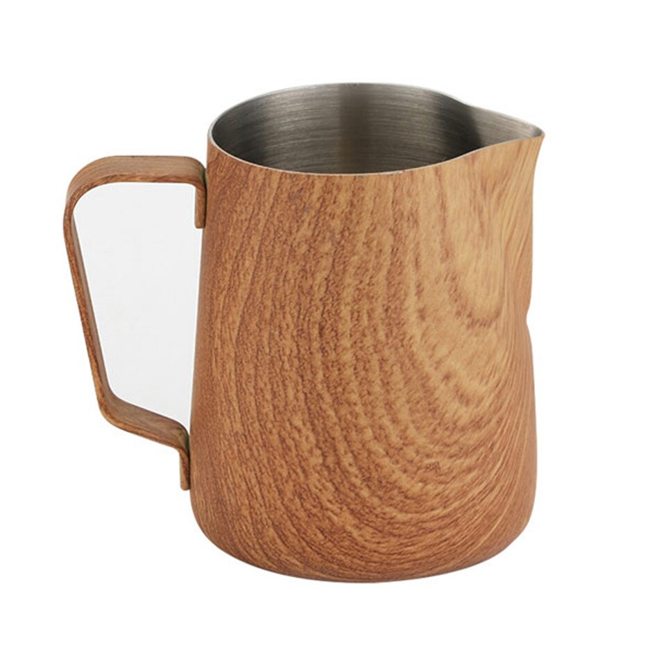 350/600ml koffiemelkkannetjes, roestvrijstalen melkschuimkannetje, trekbloembeker, espresso-opschuimer, mok, koffie, barista-gereedschap