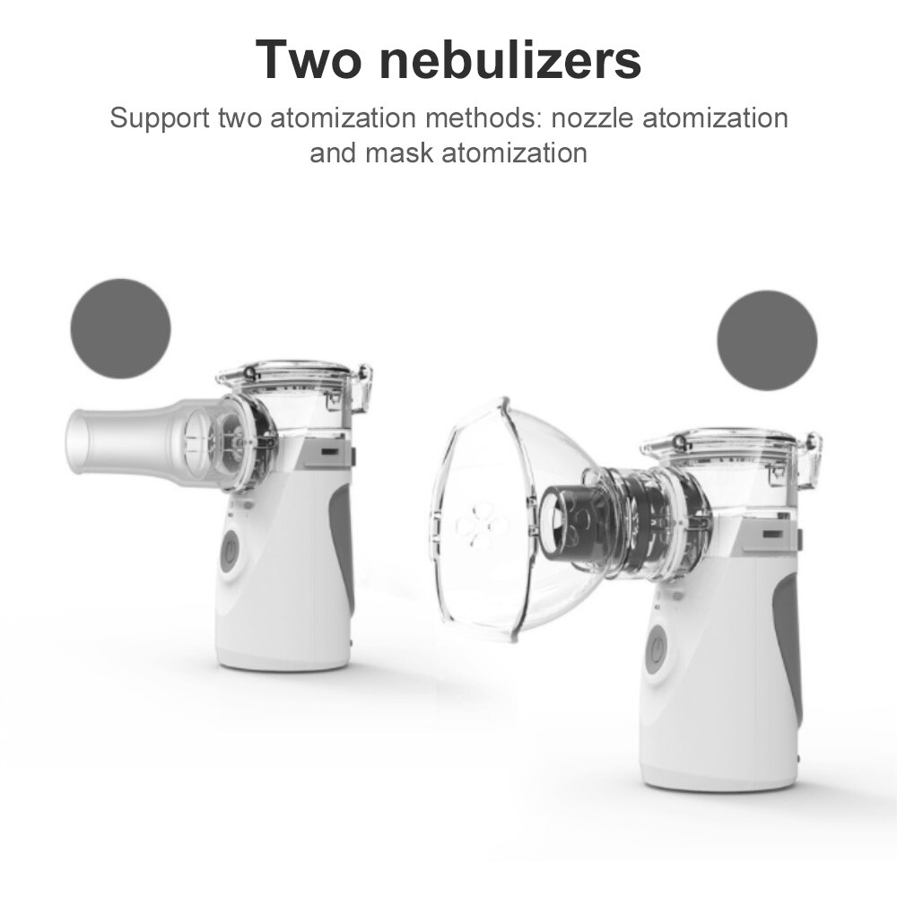 Handheld Humidifier Glass Cleaner Ultrasonic Atomizer Microporous Particle Sprayer USB/Battery Dual Power Essential Oil Diffuser