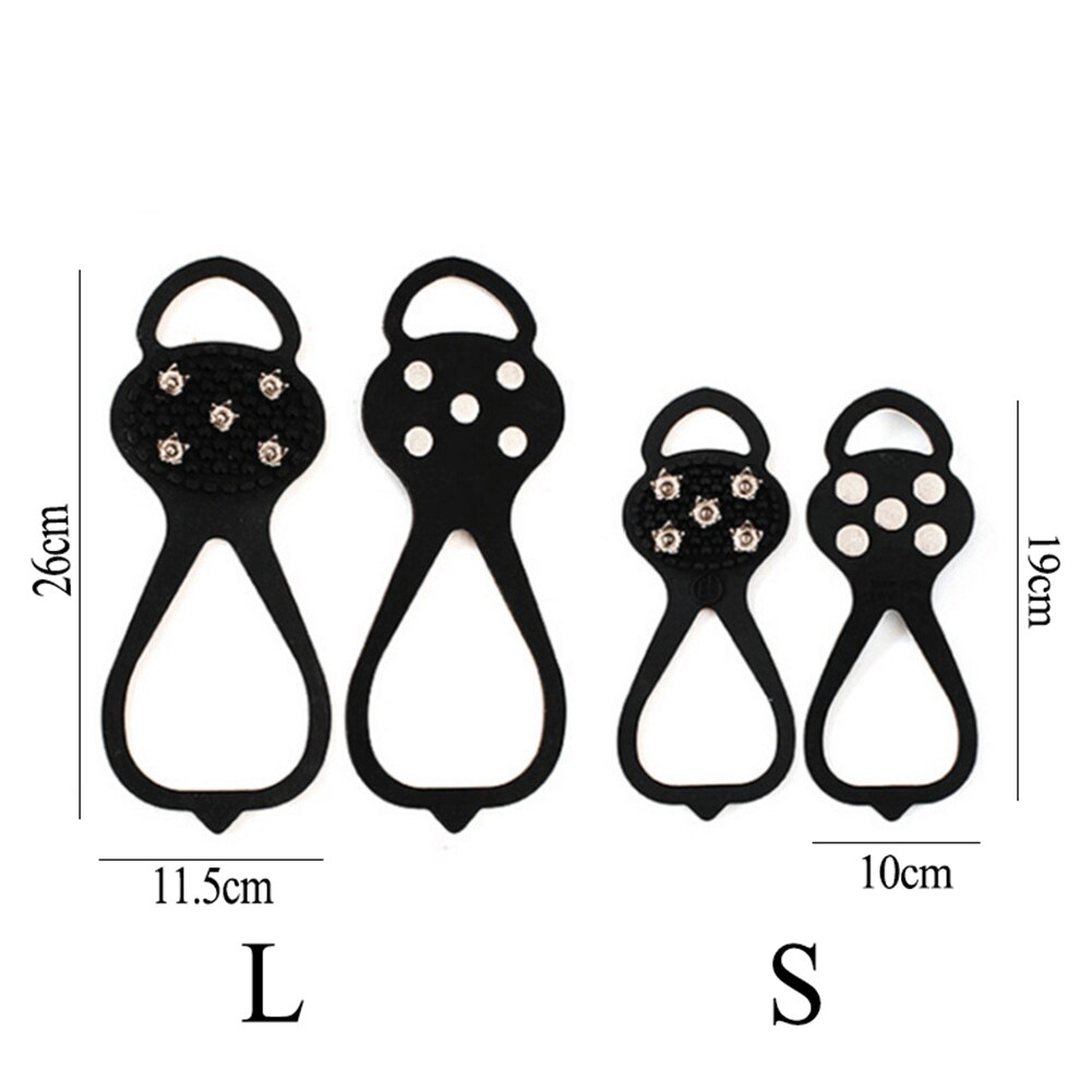 1 par er griper er pigger til sko anti-skrens snø er klatring sko pigger grep stegjern cleats overshoes