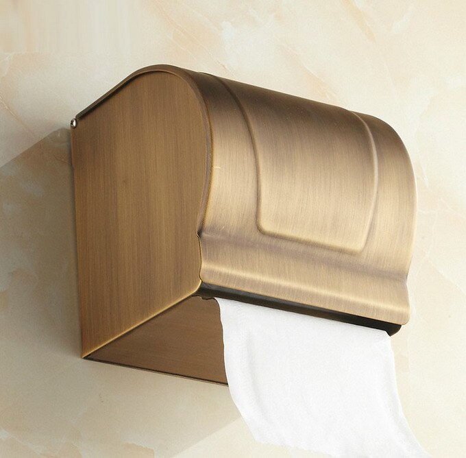 Antique Brass Finish Toilet Paper Holder /Bronze Paper Towel Holder/Roll Holder,Bathroom waterproof tissue box zba303