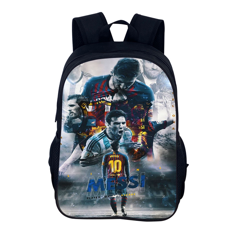 FußBall-Sportrucksack M-Messis Schultasche Jungen und Mädchen Sportrucksack Stern Spieler Schulrucksack Büchertaschen als bestes: Himmel Blau