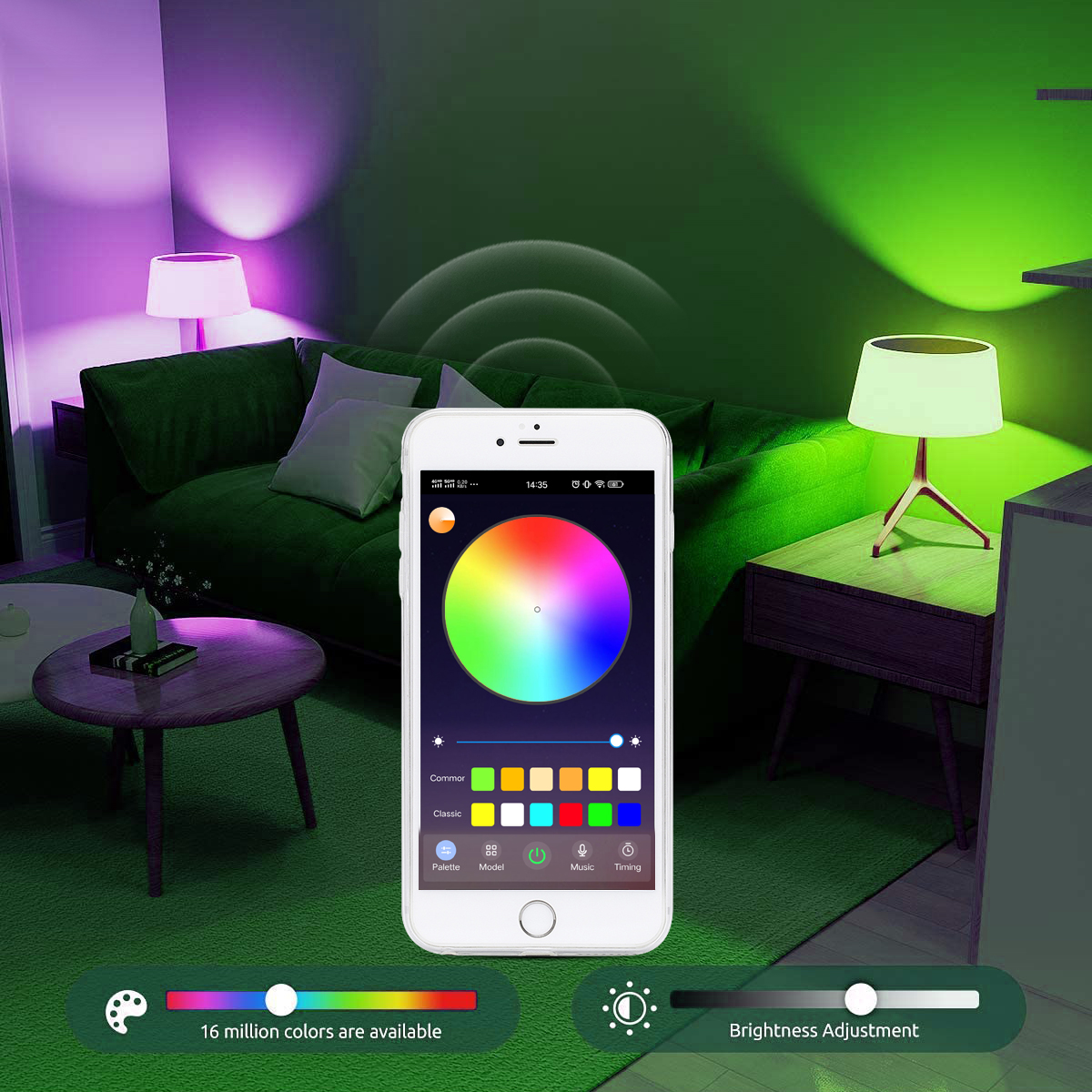 Homekit-bombilla inteligente con Control remoto por voz Siri, lámpara con WIFI, CA 110V 220V, funciona con asistente de casa