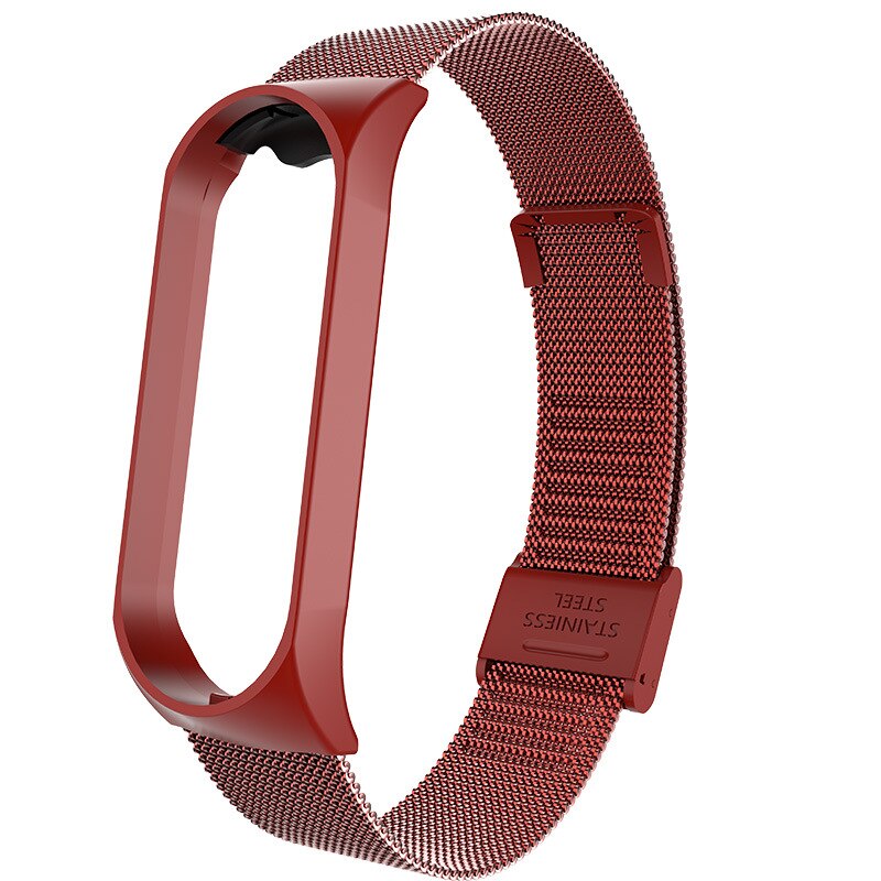 Strap For Xiaomi Mi Band 7 3 4 5 6 Wrist Metal Bracelet Screwless Stainless Steel MIband for Mi Band 7 6 4 3 5 Strap Wristbands: 20 / Colorful