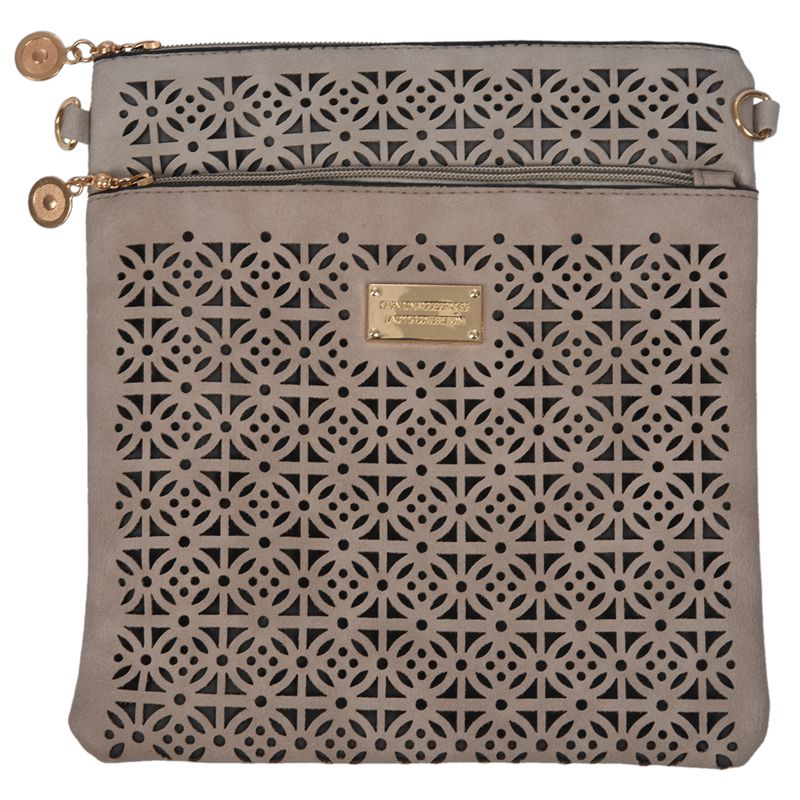 Small women messenger hollow out shoulder crossbody handbags ladies handbag and purses Gray