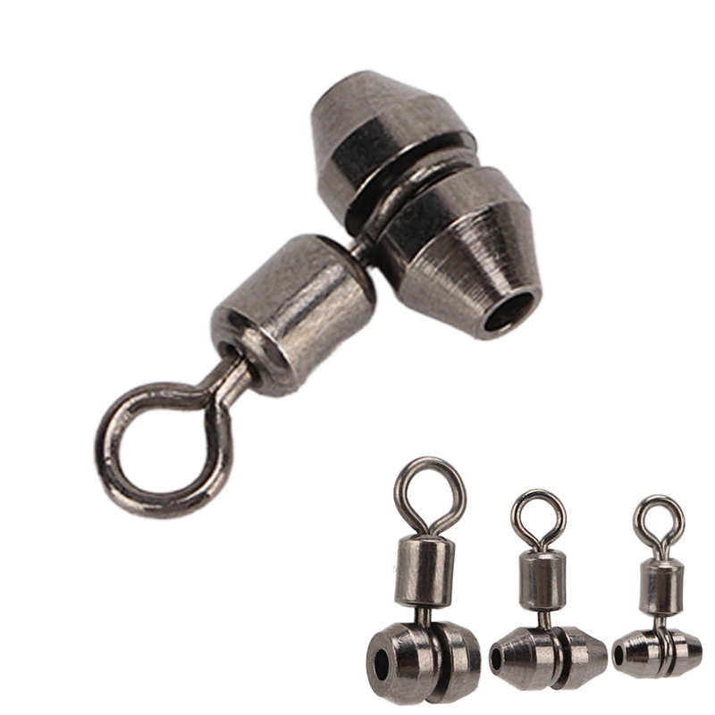 Triple Barrel Swivel Rotating Fishing Swivels for Freshwater and Saltwater