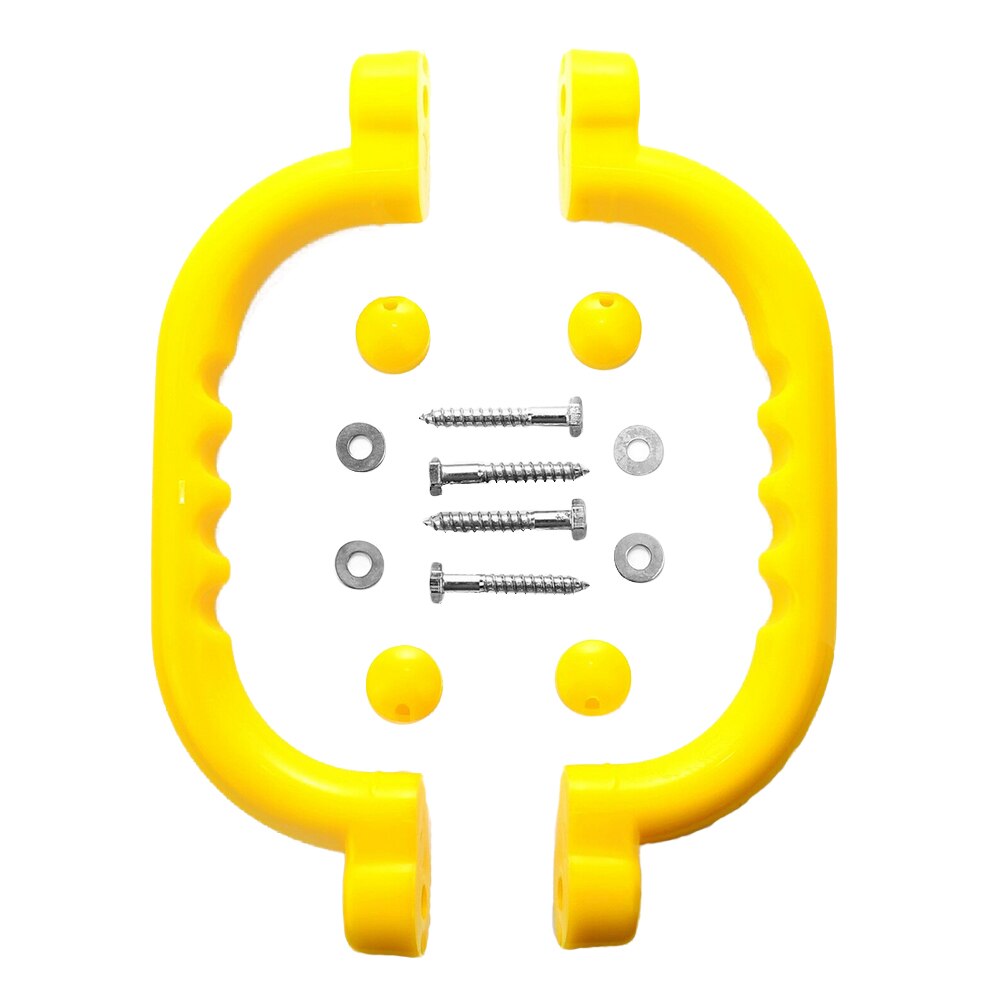1 Pair Nonslip Safety Grab Handles Hardware Kit Support Children Kids Playground Mounting Portable Interactive