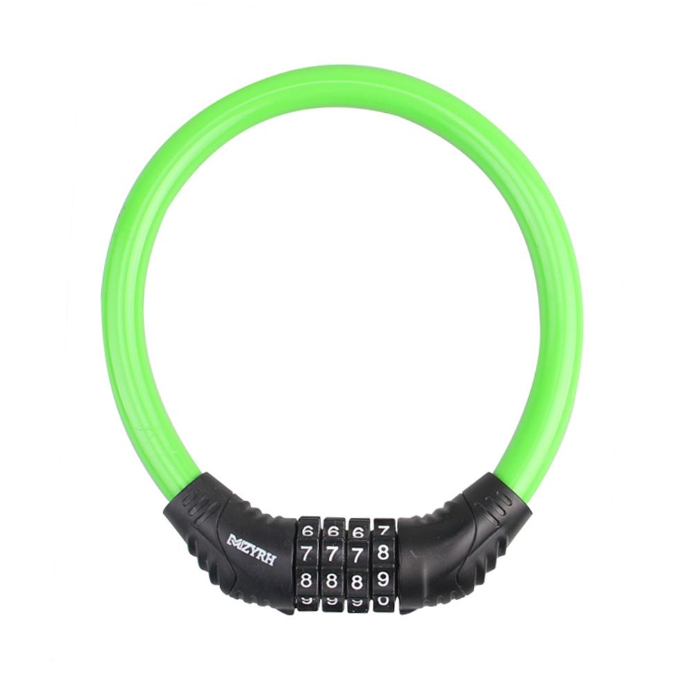 Anti-Theft Wheel Disc Brakes Scooter Lock For Xiaomi Mijia M365 Electric Scooter Accessories Bicycle Safety Lock with Steel Wire: green