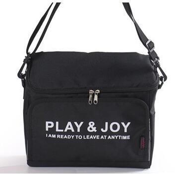 No te pierdas coche con aislamiento bolsas de almuerzo Auto térmico engrosado Multi-funcional de gran capacidad comida Box Negro Bolsa más fresca: Black