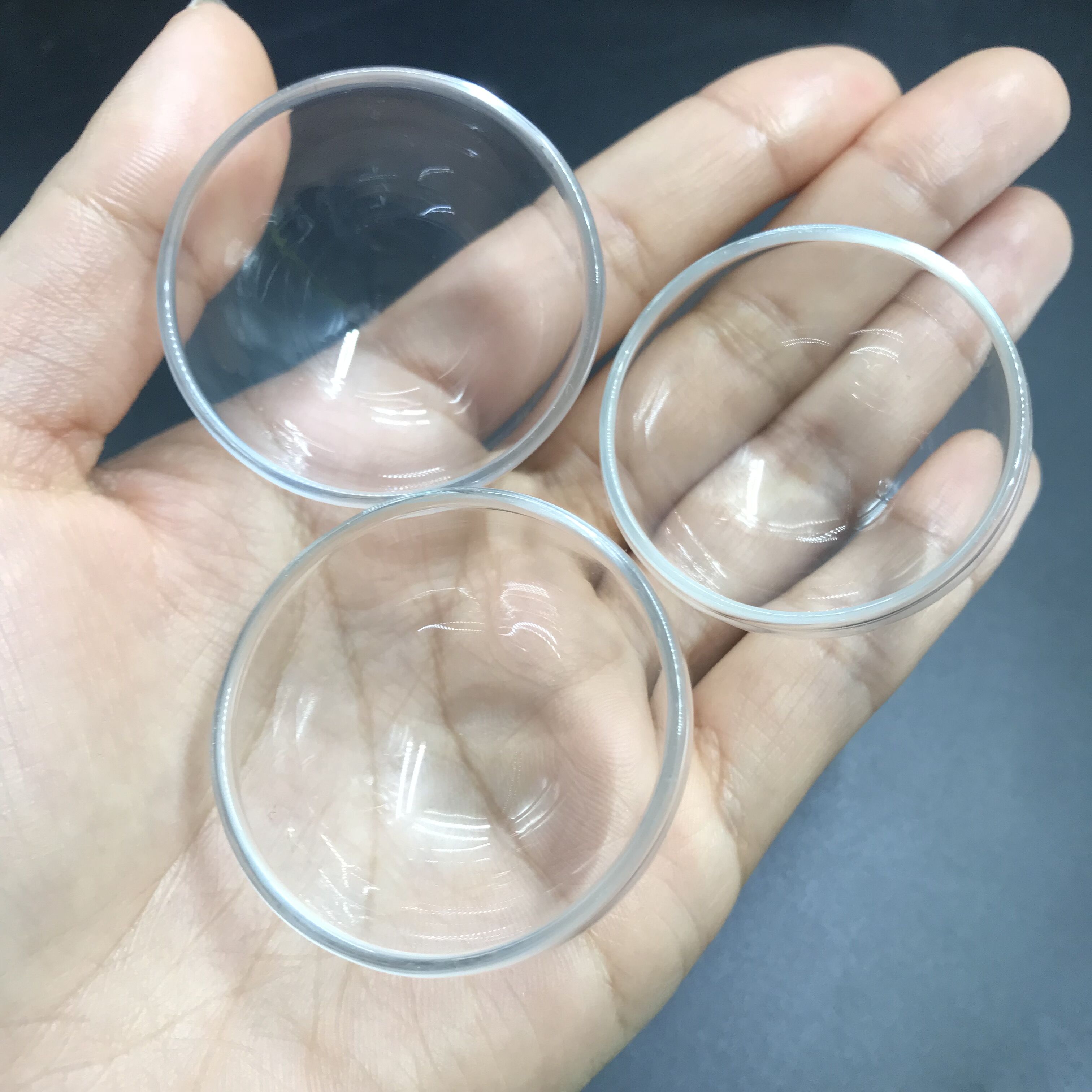 1/2/3pcs 40mm Hemisphere glass cover dome diy clear half round glass globe bubble DIY glass vial pendant glass jars