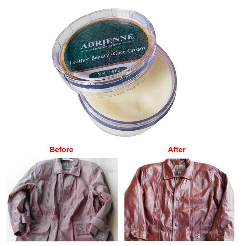 90ml Multifunctional Leather Refurbishing Cleaner Car Seat Sofa Leather Cleaning Cream All-purpose Leather Repair Conditioner