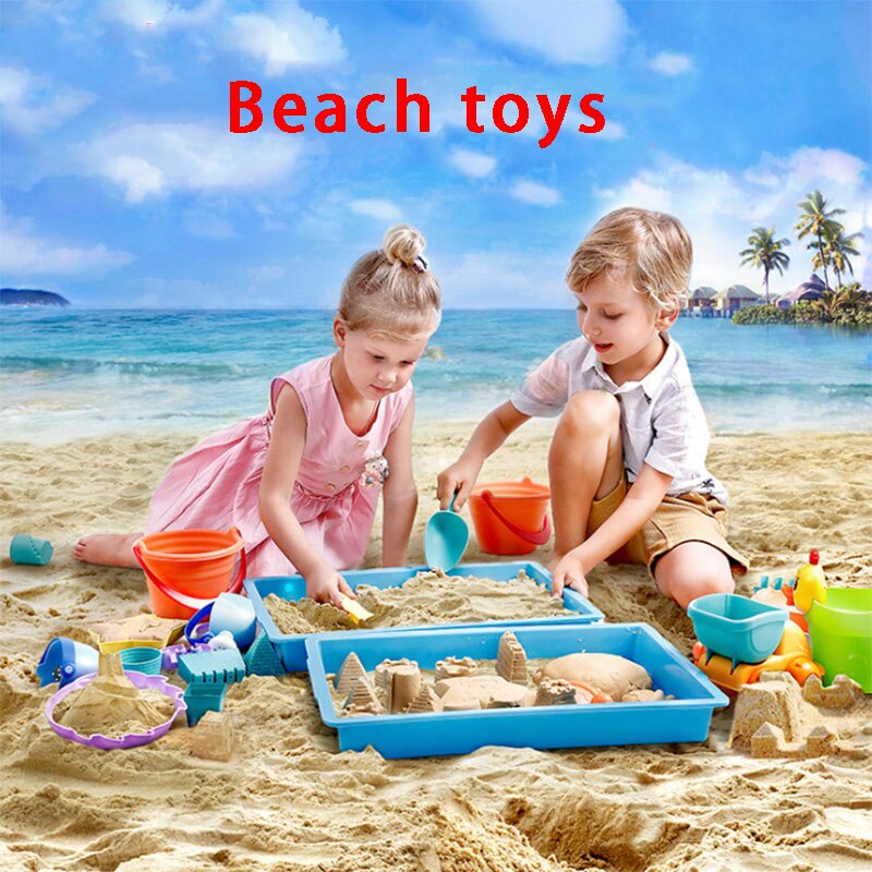 Reise Kunststoff Strands pielzeug draußen für Kleinkinder Kinder Strand Silikon
